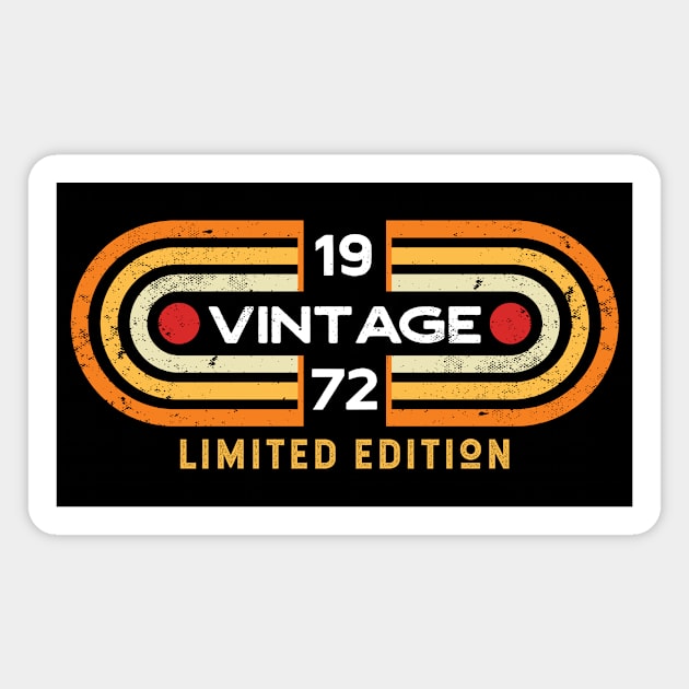 Vintage 1972 | Retro Video Game Style Magnet by SLAG_Creative